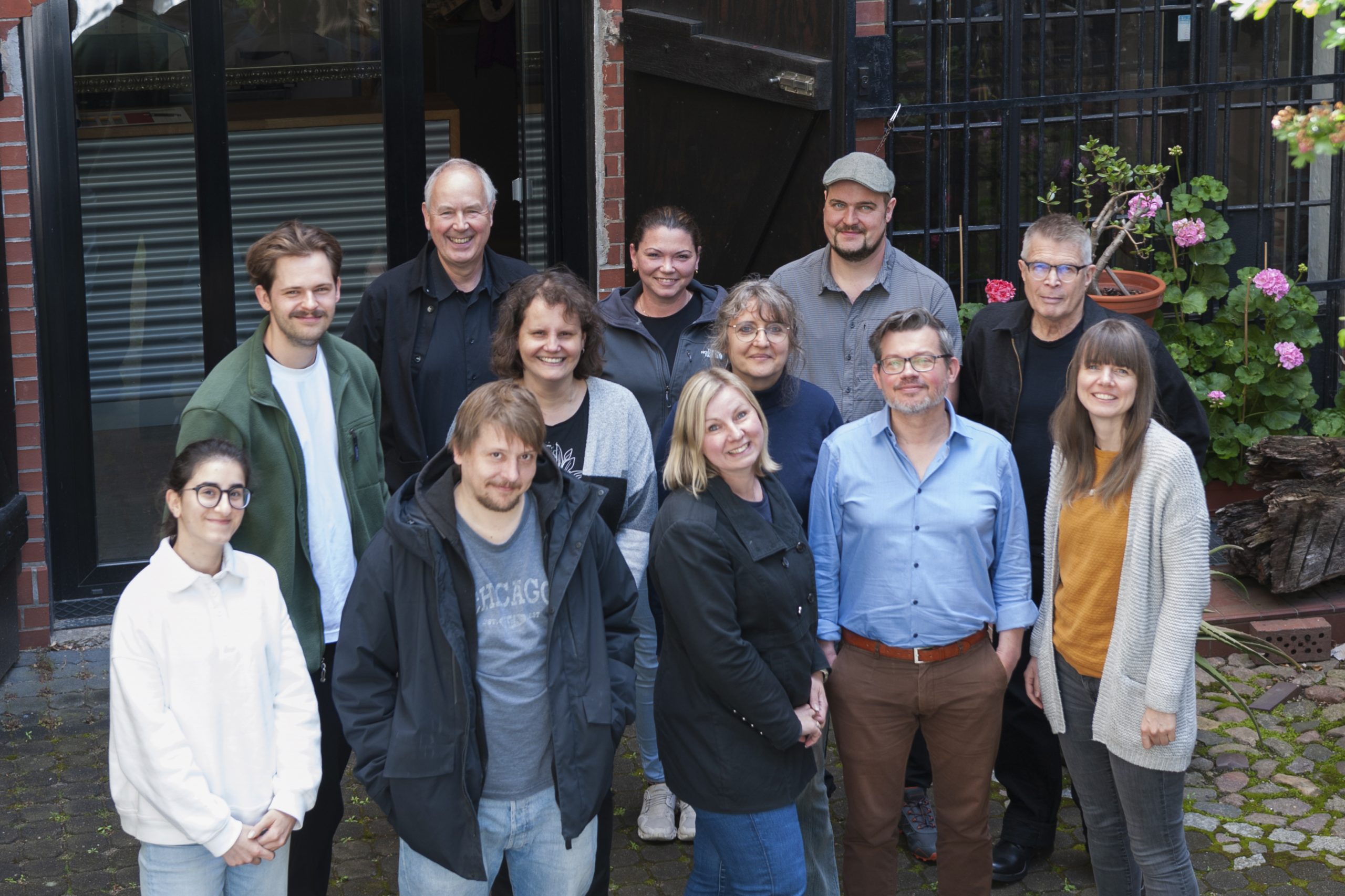 Fabrikgebäude im Hinterhof